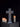 Meaningless Life Cross Tombstone Figurine - Midnight Gothic Decor